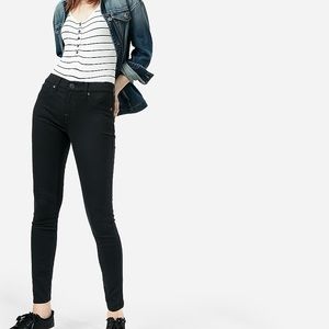 Express Mid Rise Black Jean Leggings